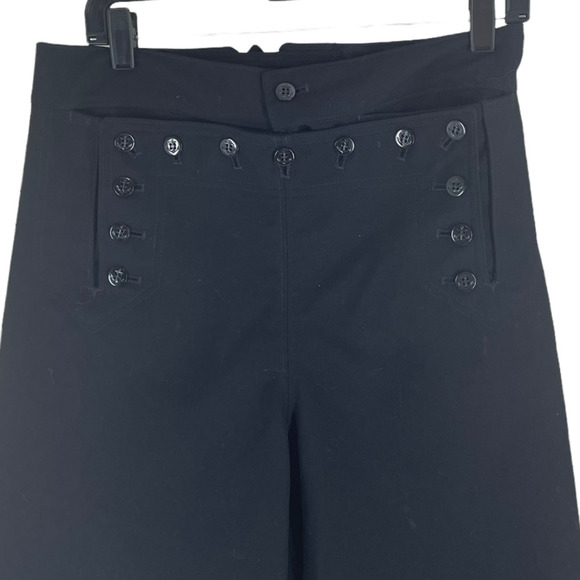 DSCP Military Quarterdeck Collection Womens Sailor Wide Leg Pant Size 31R Black - Picture 2 of 6